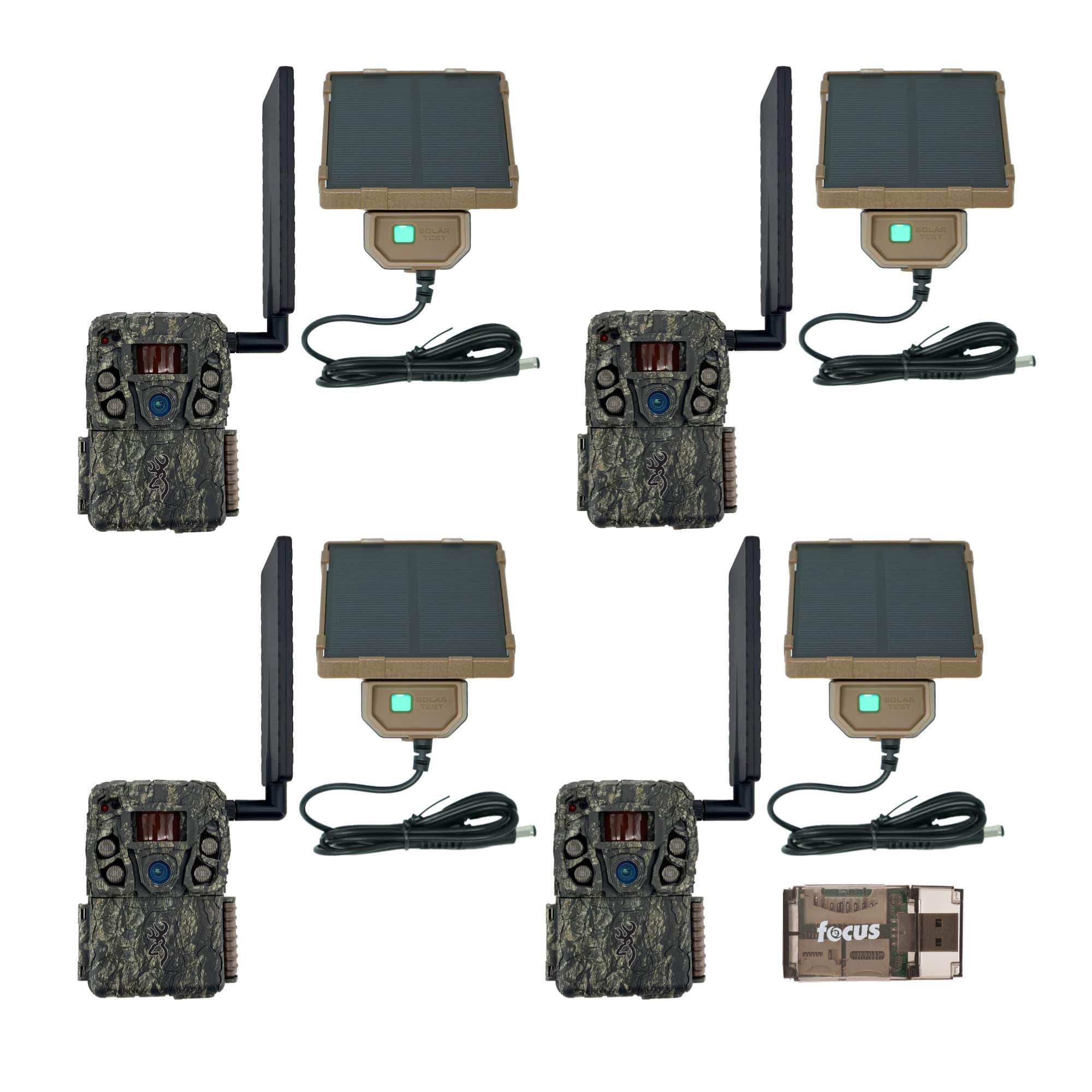 Front. Browning - Browning Trail Camera Defender Wireless Vision Pro HD AI Trail Camera (4-Pack).