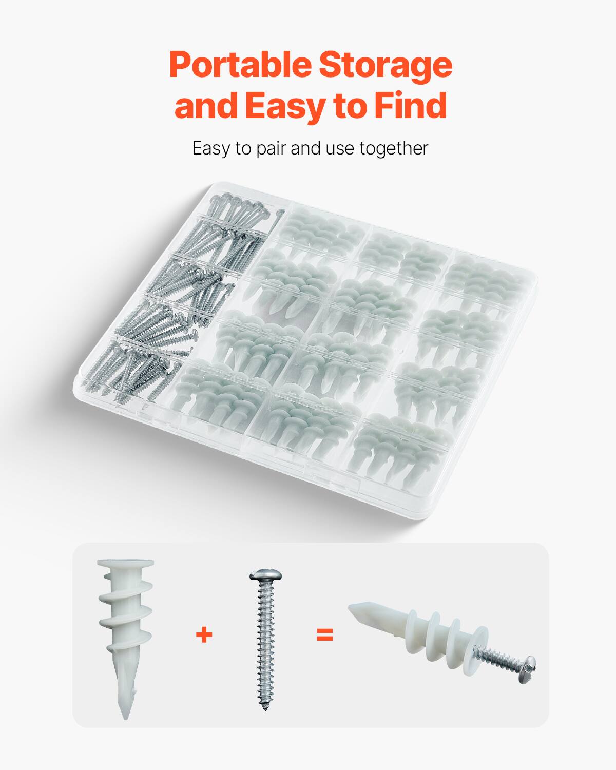 Portable Storage and Easy to Find  
Easy to pair and use together  

+ =