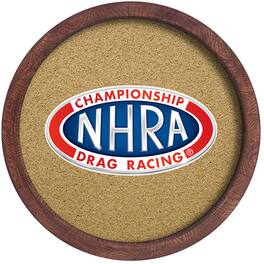 The Fan-Brand - NHRA Championship Drag Racing 20.5" Barrel Top Cork Note Board - Multicolor