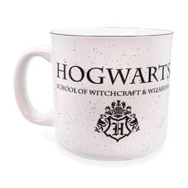 Silver Buffalo - Harry Potter Hogwarts Logo Ceramic Camper Mug | 20 Ounces - White