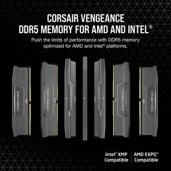 CORSAIR VENGEANCE 32GB (2x16GB) DDR5 6400MHz C36 AMD EXPO & Intel CORSAIR VENGEANCE 32GB (2x16GB) DDR5 6400MHz C36 AMD EXPO & Intel