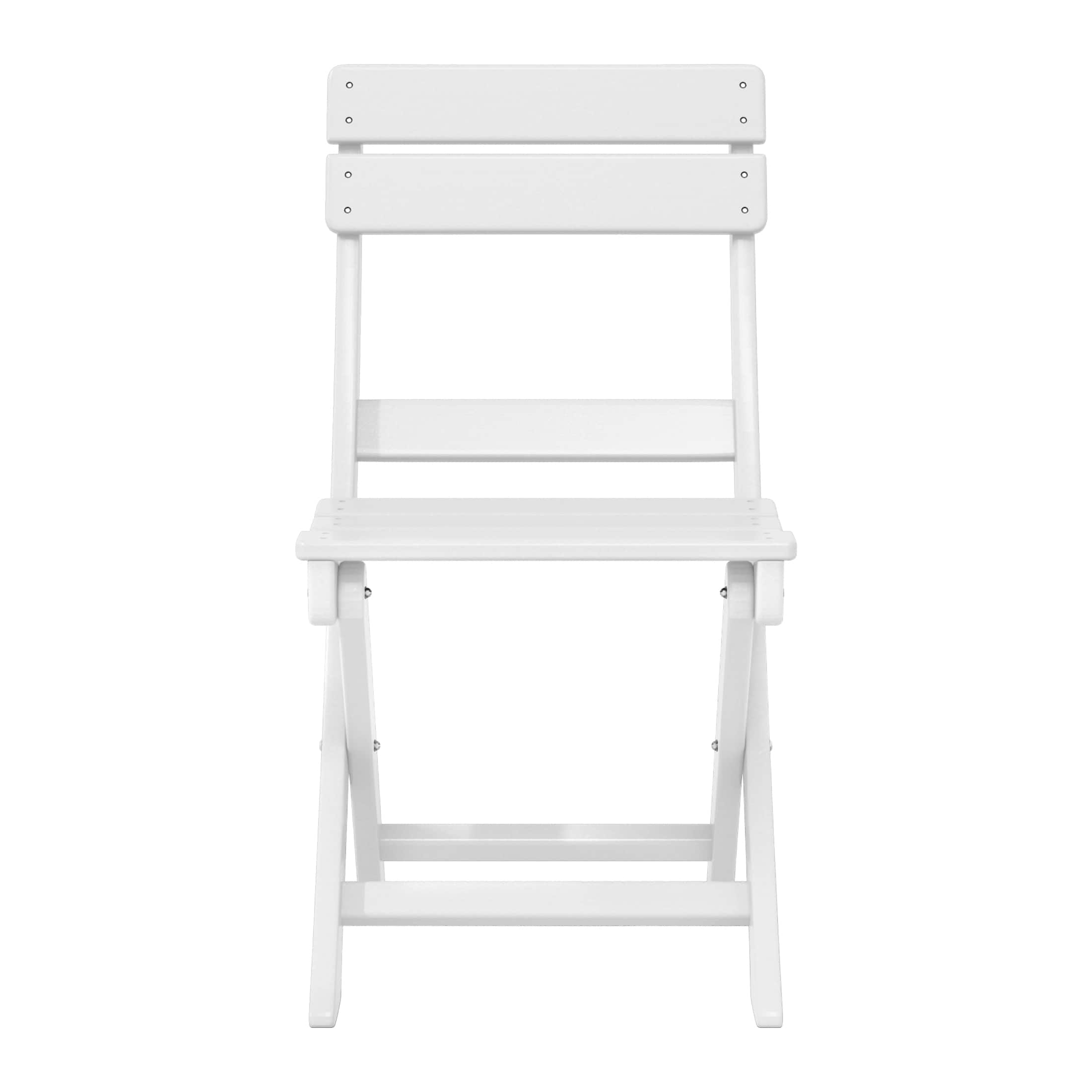 WestinTrends - Malibu HDPE Outdoor Patio Modern Folding Dining Chair - White price history on PriceWatchPro
