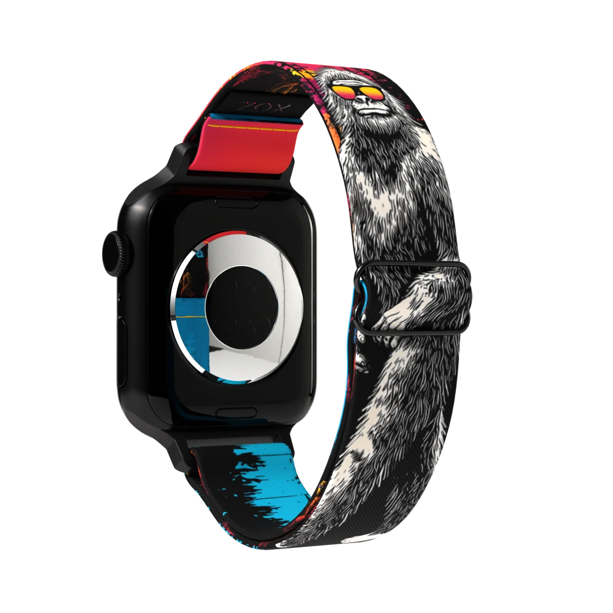 Front. ZOX - Bigfoot and Chill NFC Smartwatch Band, 22mm - Multicolor.