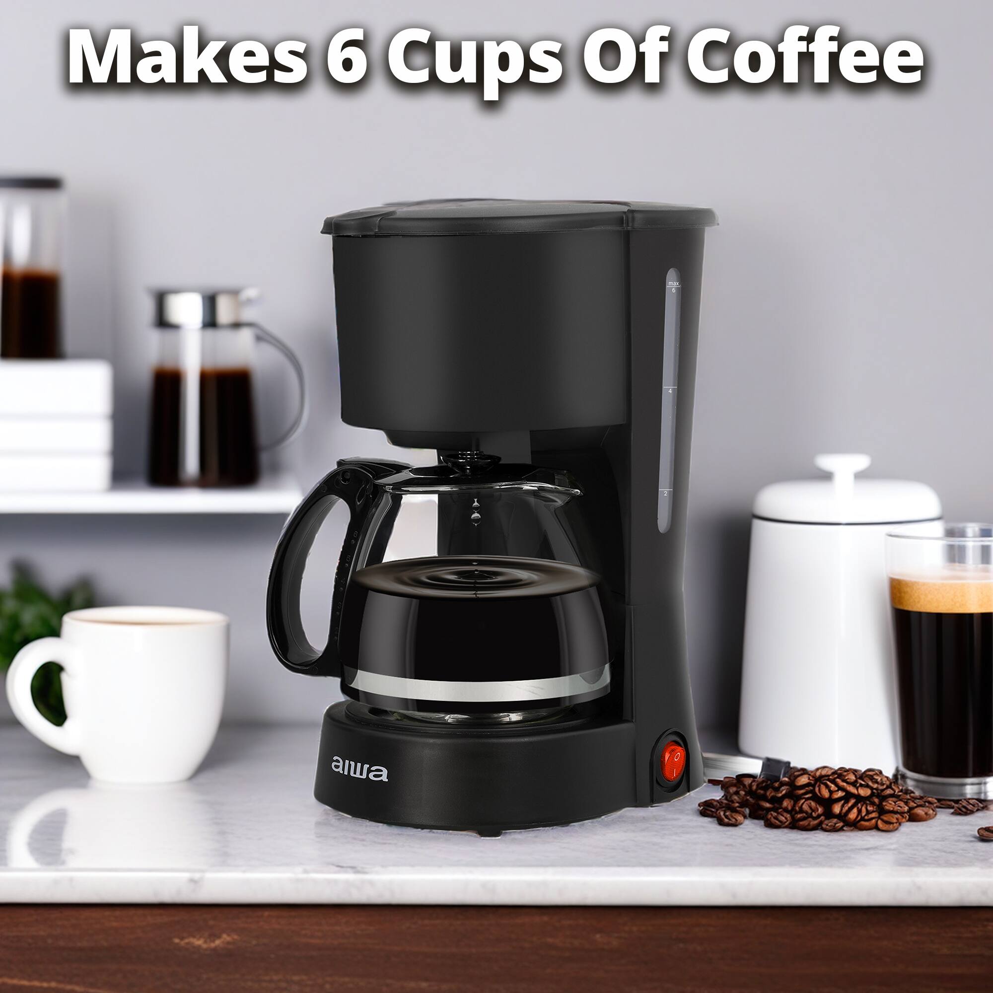 Makes 6 Cups Of Coffee