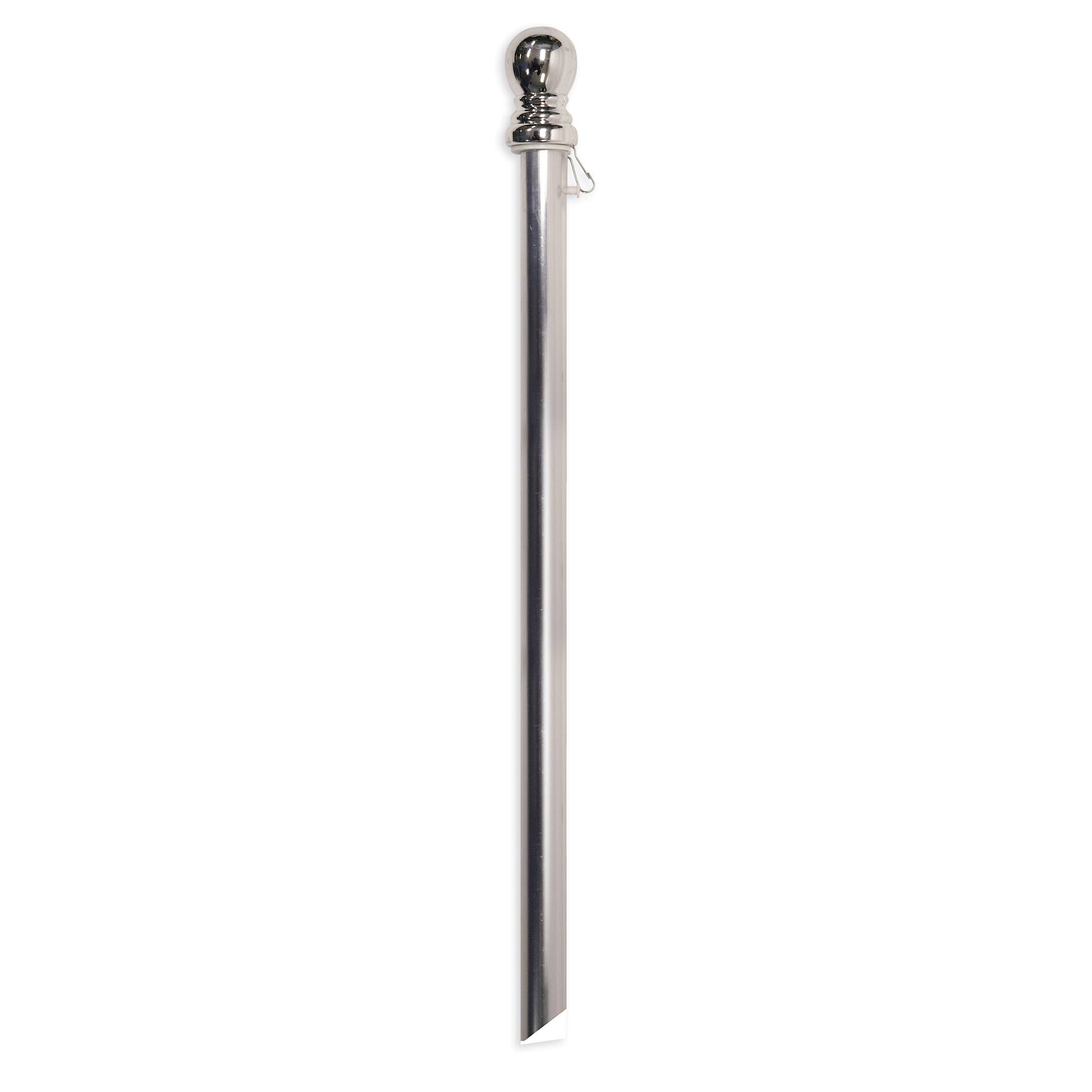 Evergreen Enterprises - Chrome Finish Flag Pole - Multicolor