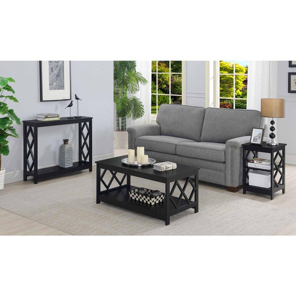 Alt View 1. Convenience Concepts - Diamond Coffee Table - Black.