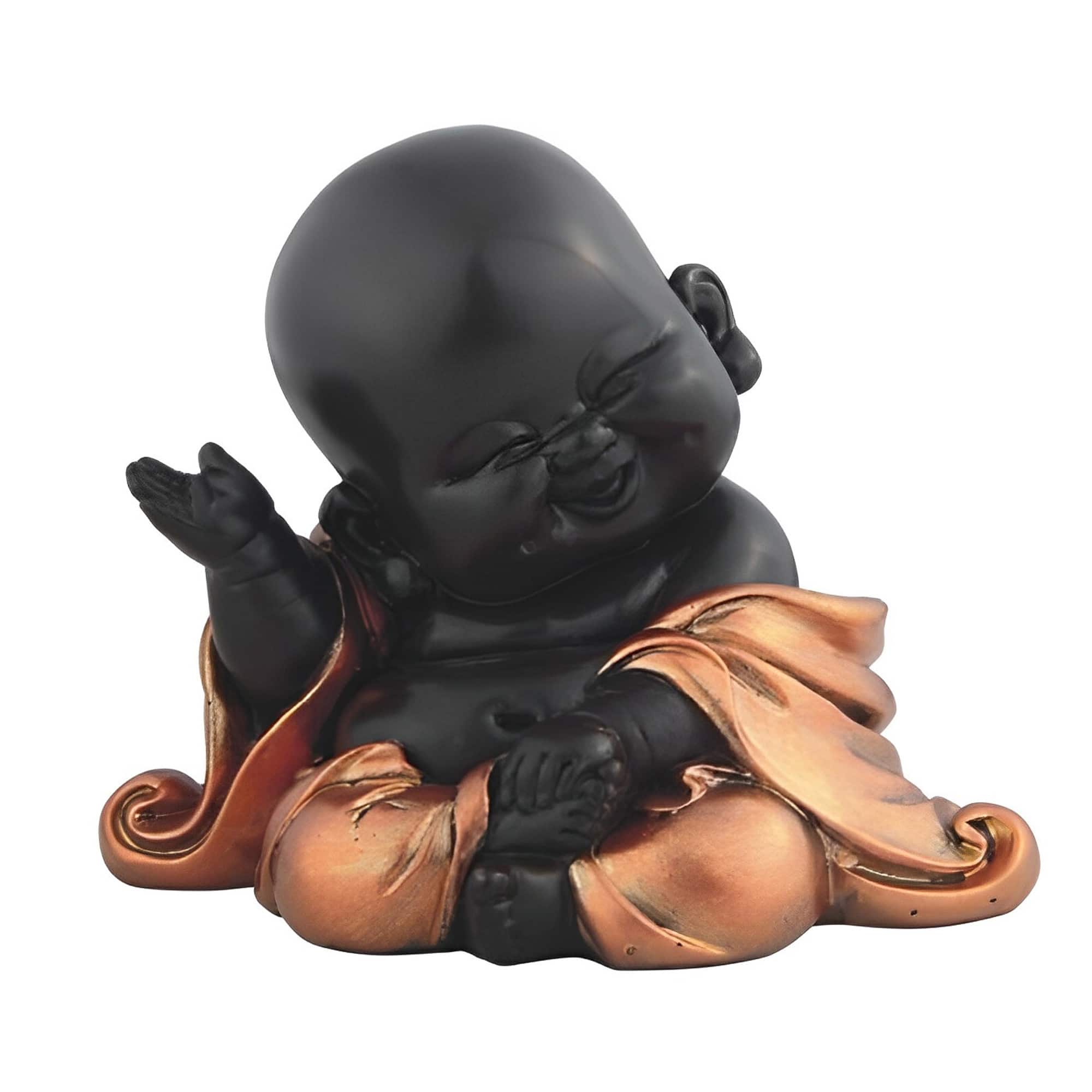 FC Design - 4"W Little Buddhist Monk Figurine Statue Office Desk Tabletop Home Decor Gift - Multi-Color