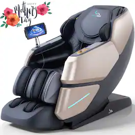 MassaMax - MT339 4D Massage Chair,with OTA Cloud Tech,Body Scan,Auto Extended Footrest ,Heat - Magic Black