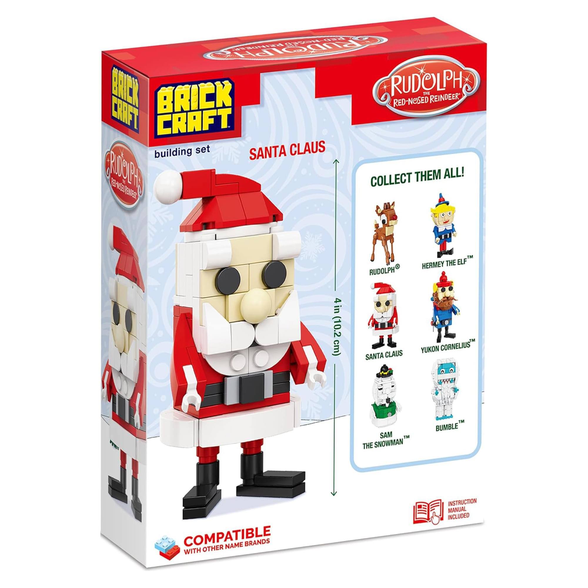 1S Id PUD BNEX BRICK RUDOLPH 1m REINDEER RED-NOSED CRAFT CRAFT building set SANTA CLAUS RUDOLPH HERMEY THE ELF 4in (10.2 cm) SANTA CLAUS YUKON CORNELIUS www SAM THE SNOWMAN 1M BUMBLE COMPATIBLE NAME BRANDS WITH OTHER INSTRUCTION MANUAL INCLUDED