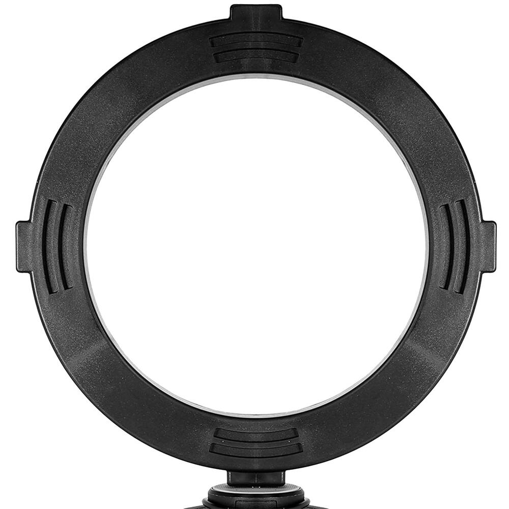 Alt View 6. Vivitar - Vivitar 8 Inch LED Ring Light Dimmable Lamp for Iphone Smartphone with Tripod Mount Stand - Black.
