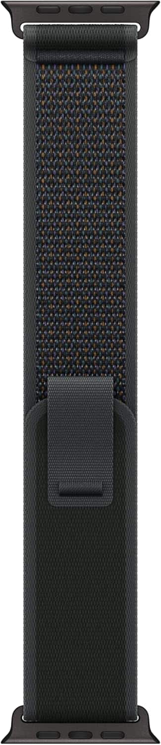 Apple - Watch Band - Trail Loop (49mm) - with Titanium Finish - M/L - Black