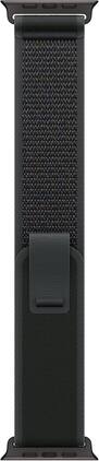 Apple - Watch Band - Trail Loop (49mm) - with Titanium Finish - M/L - Black