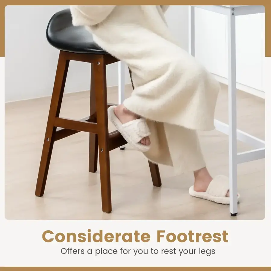 Considerate Footrest Offers a place for you to rest your legs.