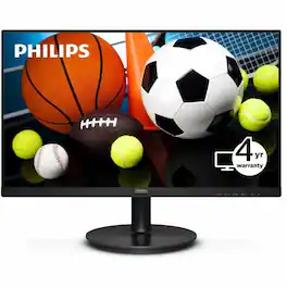 Philips - V-line 221V8LB3S 22" Class Full HD LED Monitor - 16:9 - 21.5" Viewable - Vertical Alignment - Textured Black