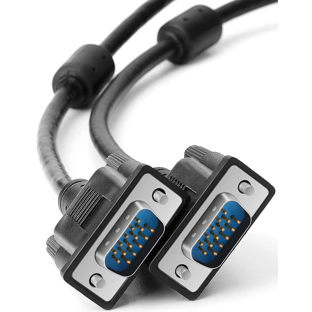 PARKER SLATER - VGA Male Cable, 3Ft, 1080P Full HD, Black