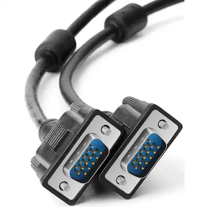 Front. PARKER SLATER - VGA Male Cable, 3Ft, 1080P Full HD, Black.