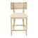 Front. OSP Home Furnishings - Alaina 26" Counter Stool in Linen Fabric with Coastal Wash - Linen.