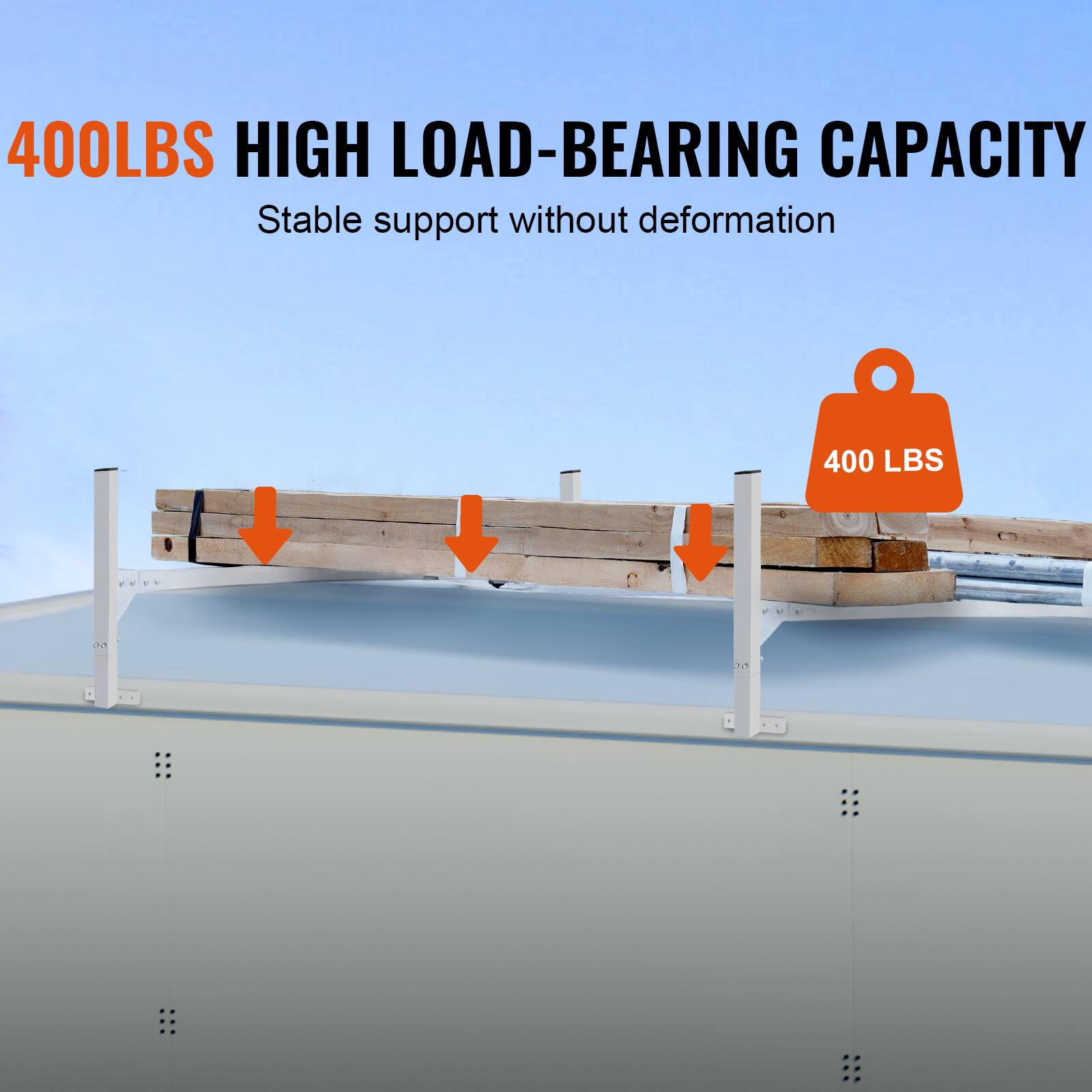 400LBS HIGH LOAD-BEARING CAPACITY  
Stable support without deformation  
400 LBS
