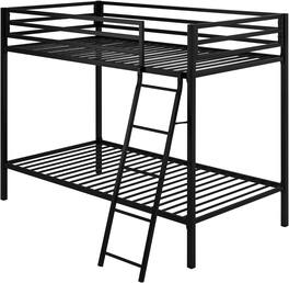 Decksplore - SHA CERLIN Loft Bunk Bed Twin Over Twin Size - Black