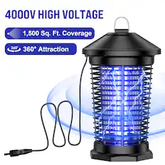 4000V HIGH VOLTAGE
1,500 Sq. Ft. Coverage
360° Attraction
