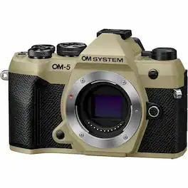Olympus - V210070MU000 4K Video Mirrorless Camera Body Only - Sand Beige