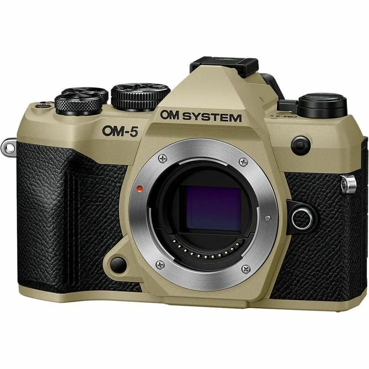 Olympus - V210070MU000 4K Video Mirrorless Camera Body Only - Sand Beige