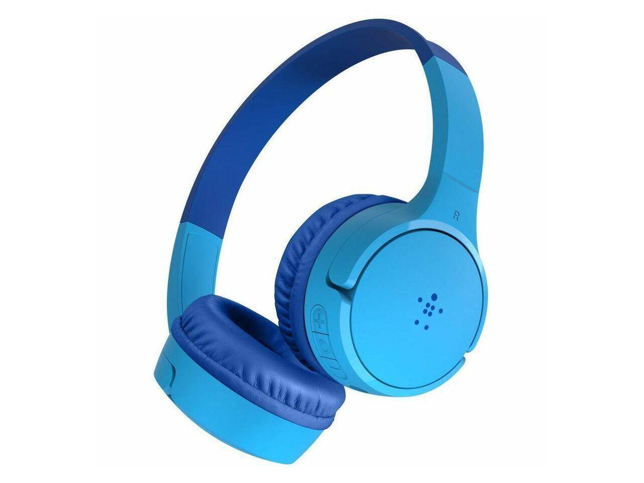 Alt View 7. Belkin - Belkin Kids Bluetooth On-Ear Headphones w/ Mic, 85dB Limit, USB-C, Blue, Wired/Wireless - Blue.