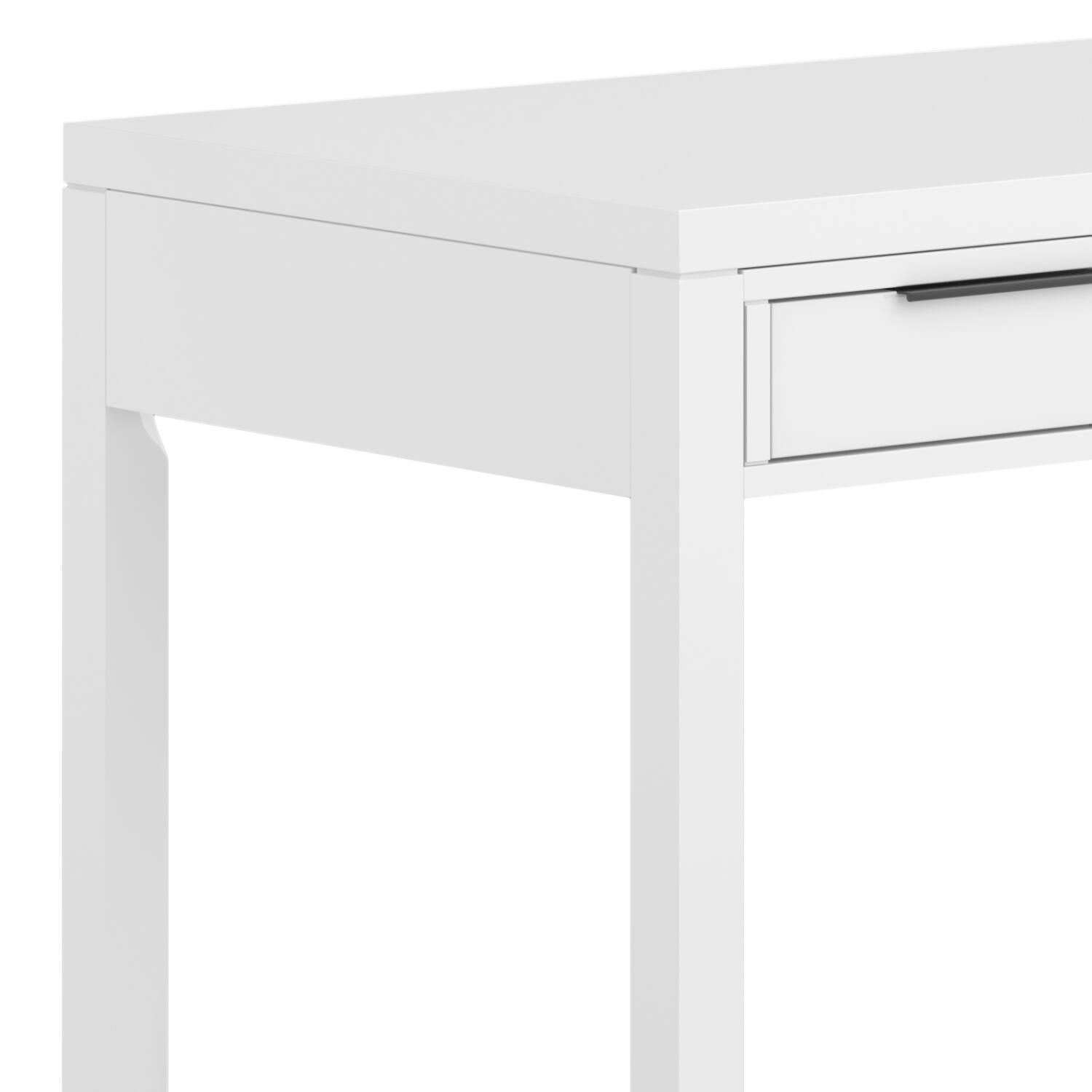 Alt View 5. Simpli Home - Hollander SOLID WOOD Contemporary 60 inch Wide Desk in White - White.