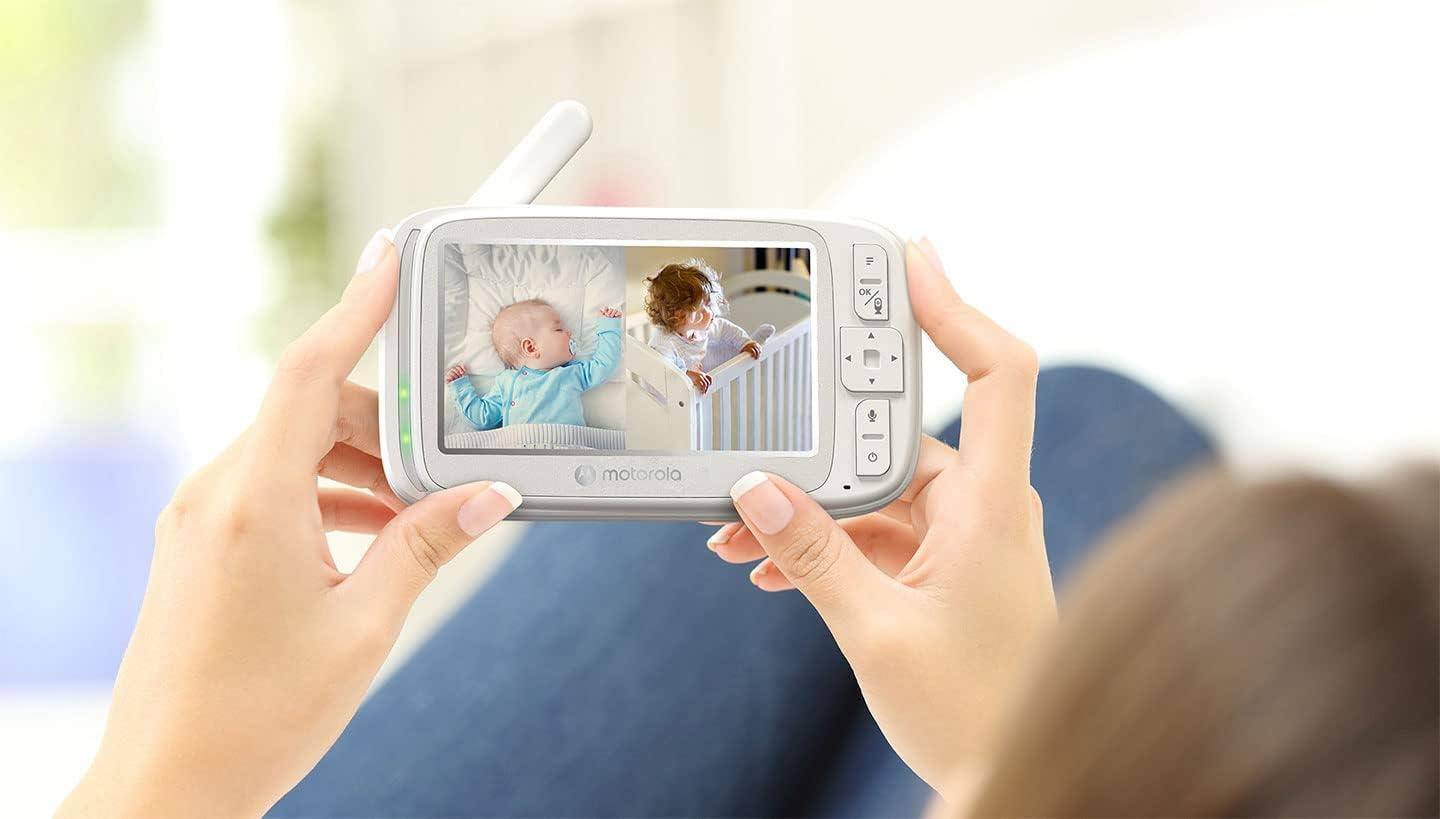 Alt View 1. Motorola - VM75-2 Video Baby Monitor - Two Camera Set - White.