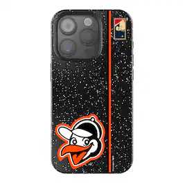Keyscaper - MLB - Baltimore Orioles 1955 Logo iPhone Bling Case - 14 - Black