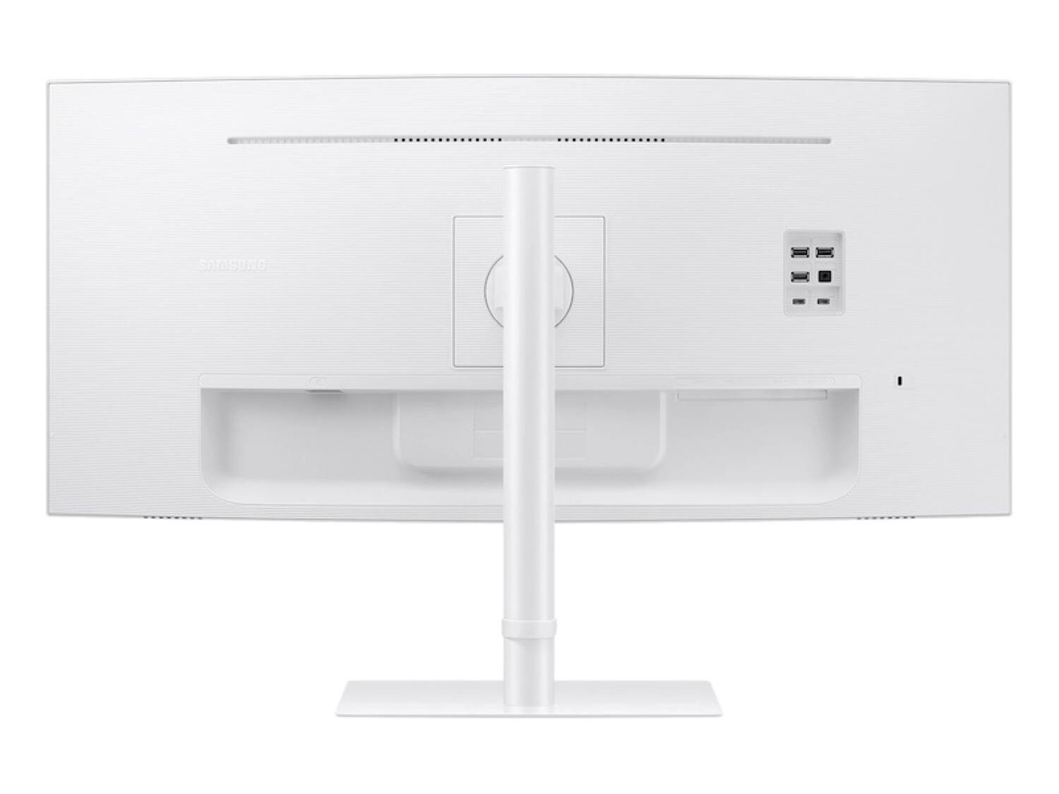Alt View 1. Samsung - Samsung ViewFinity 34" S6 (S65TC) UWQHD LED-LCD Curved Monitor (HDMI, DisplayPort, USB) - White.