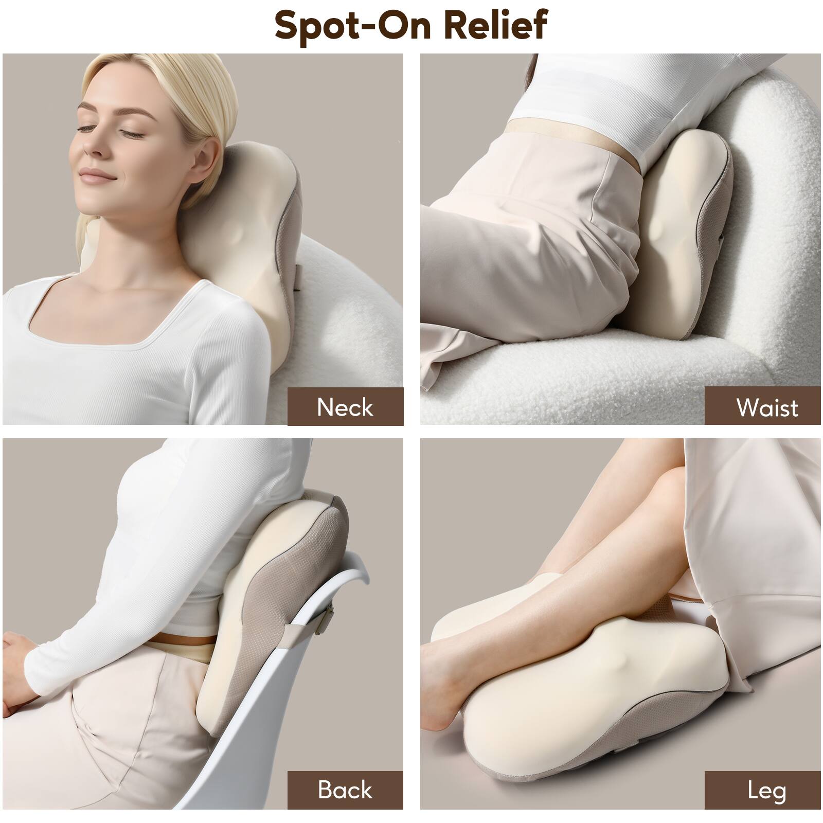 Spot-On Relief

Neck  
Waist  
Back  
Leg