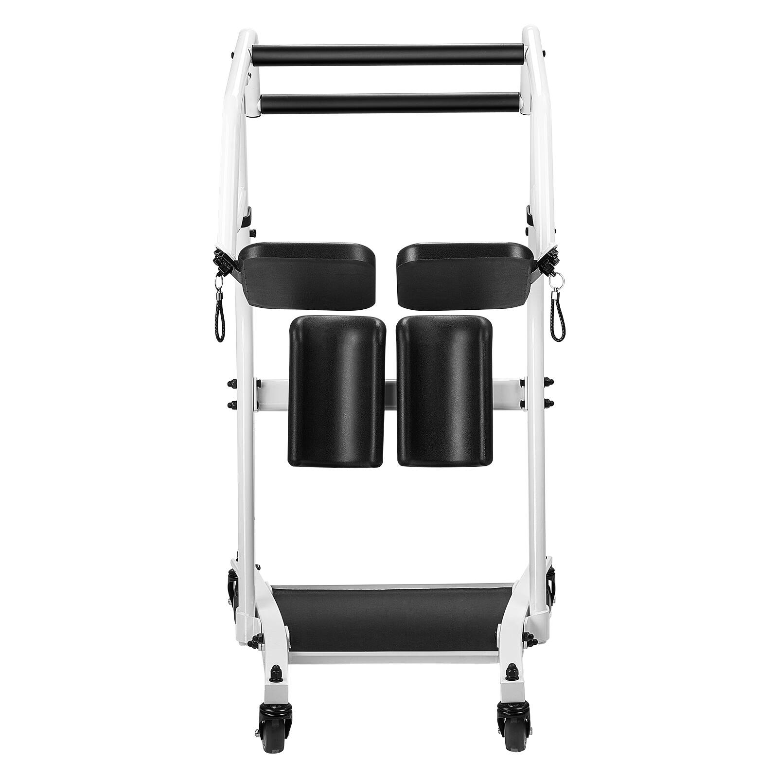 Alt View 5. VEVOR - Stand Assist Patient Lift, Easy Sit-to-Stand Transfer Chair for Seniors Disabled - with Adjustable Knee Pads - Black,White.