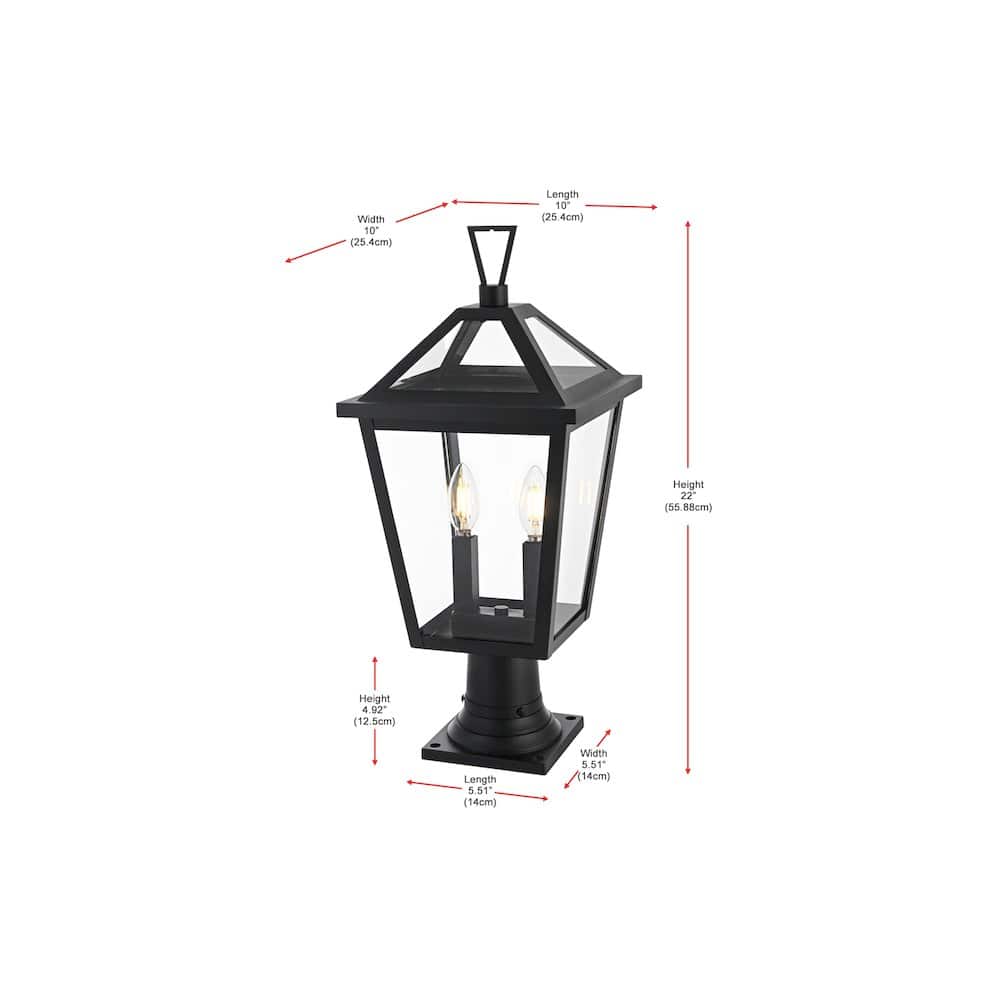 Elegant Lighting - Frankford 7 inch Outdoor Pendant - Black price history on PriceWatchPro