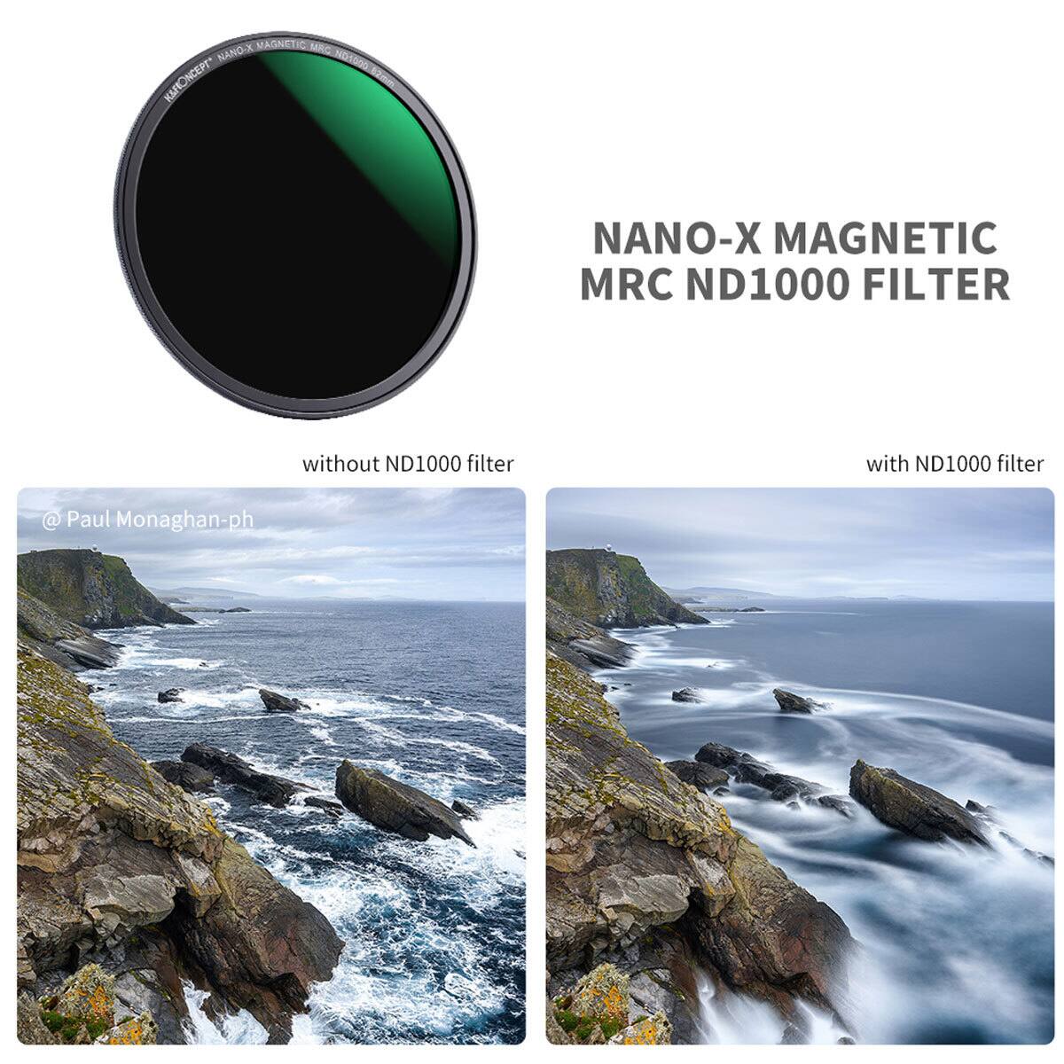 NANO-X MAGNETIC MRC ND1000 FILTER

without ND1000 filter

with ND1000 filter

@ Paul Monaghan-ph