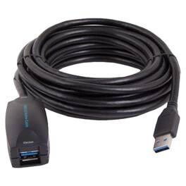 Sanoxy - 5 Meters SuperSpeed USB 3.0 Type A Male to Female Active Extension / Repeater Cable - Black