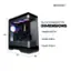 CYBERPOWERPC SLC4400BSDFV6 DIMENSIONS (H) Height: 20.67 in Width: 8.98 in Depth: 17.80 in (D) (W)