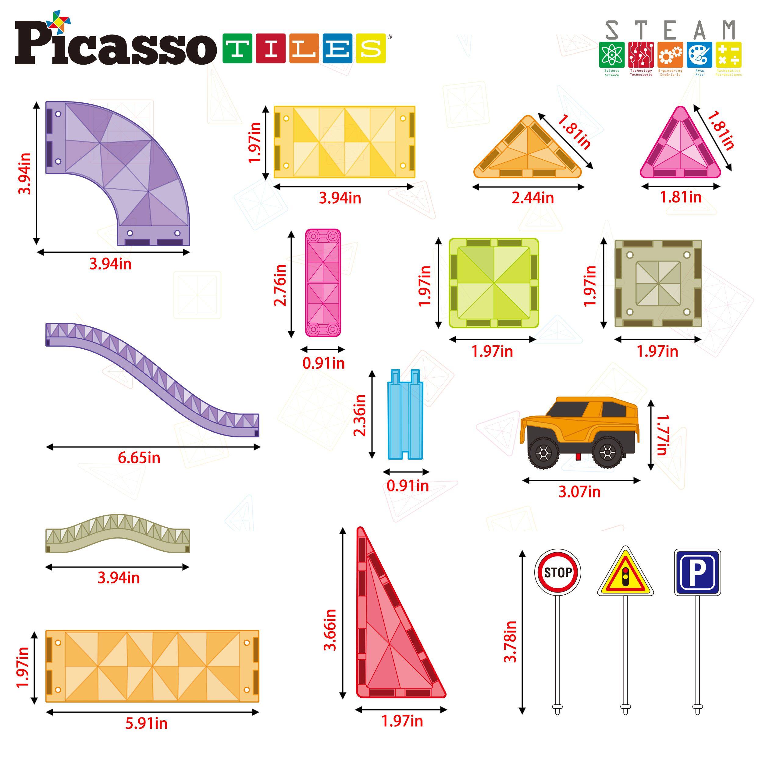 Picasso Tiles Steam

3.94in 1.97in 3.94in 1.81in 2.44in 1.81in 1.81in 3.94in 2.76in 1.97in 1.97in 6.65in 0.91in 2.36in 0.91in 1.97in 3.07in 1.97in 1.77in 1.97in 3.94in 5.91in 3.66in 1.97in 3.78in STOP P