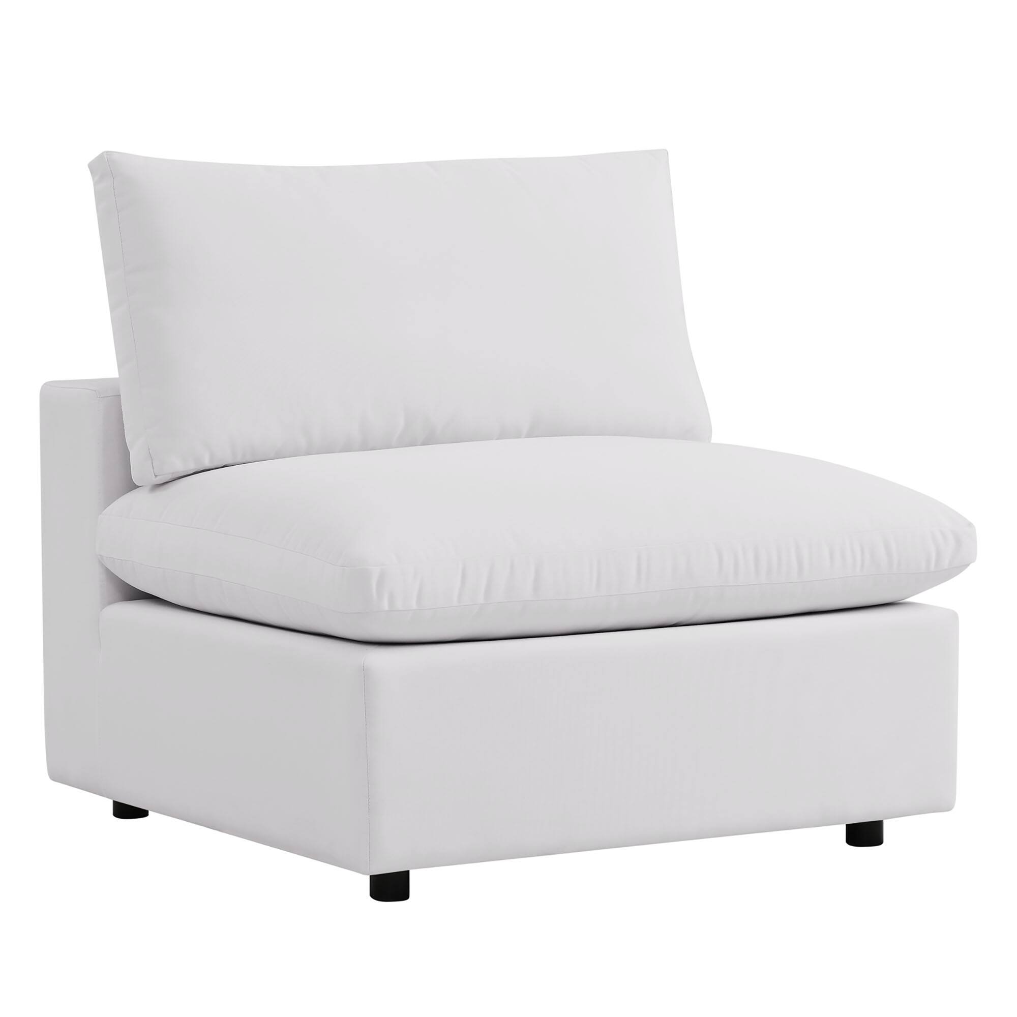 Alt View 1. Modway - Commix 5-Piece Outdoor Patio Sectional Sofa by Modway - White.