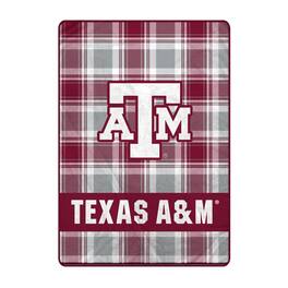 Pegasus - Texas A&M Aggies 66" x 95" Oversized Plaid FAN-mily Ultra Cozy Blanket - Multicolor