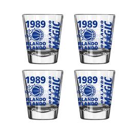 Logo Brands - Orlando Magic 4-Pack 2oz. Shot Glass Set - Multicolor