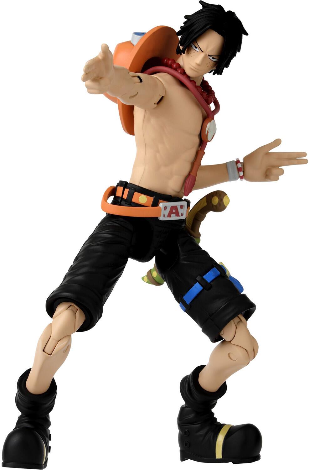 Alt View 4. Bandai - Bandai - One Piece - Anime Heroes - Portgas D. Ace Action Figure   - COLLECTIBLES - Multicolor.