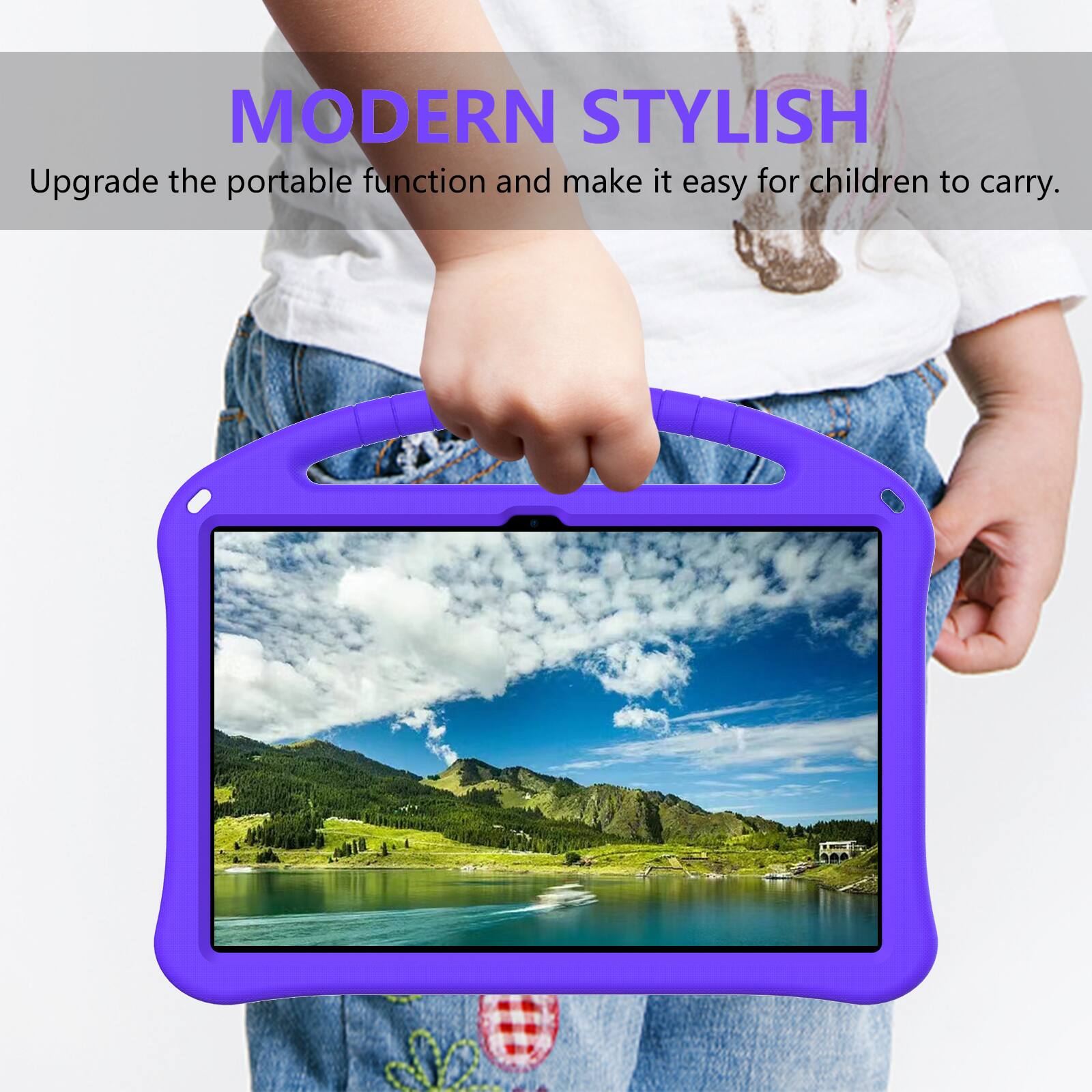 MODERN STYLISH  
Upgrade the portable function and make it easy for children to carry.