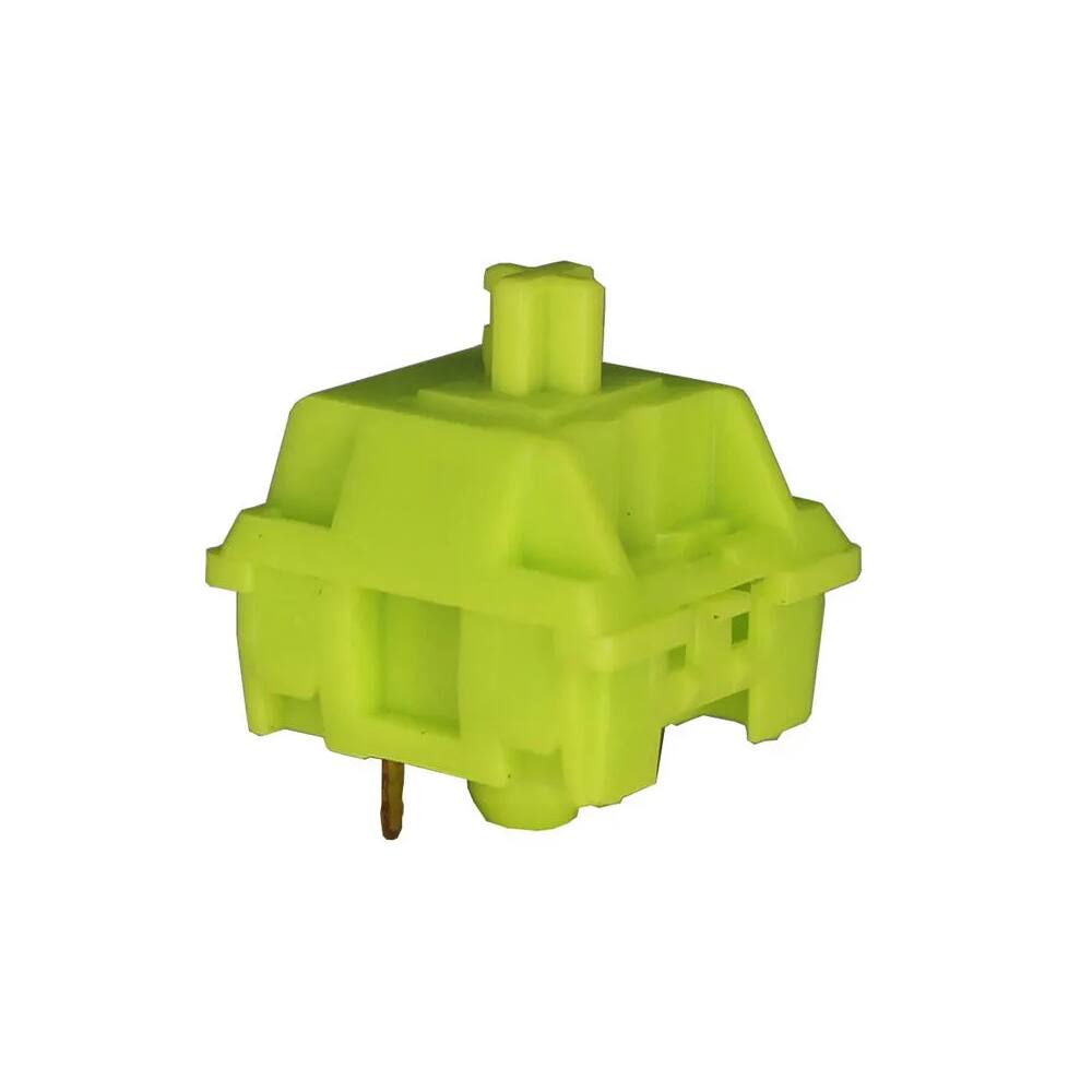 Front. Pro Link Techs - Gold Plate Spring Matcha Switches - Green.