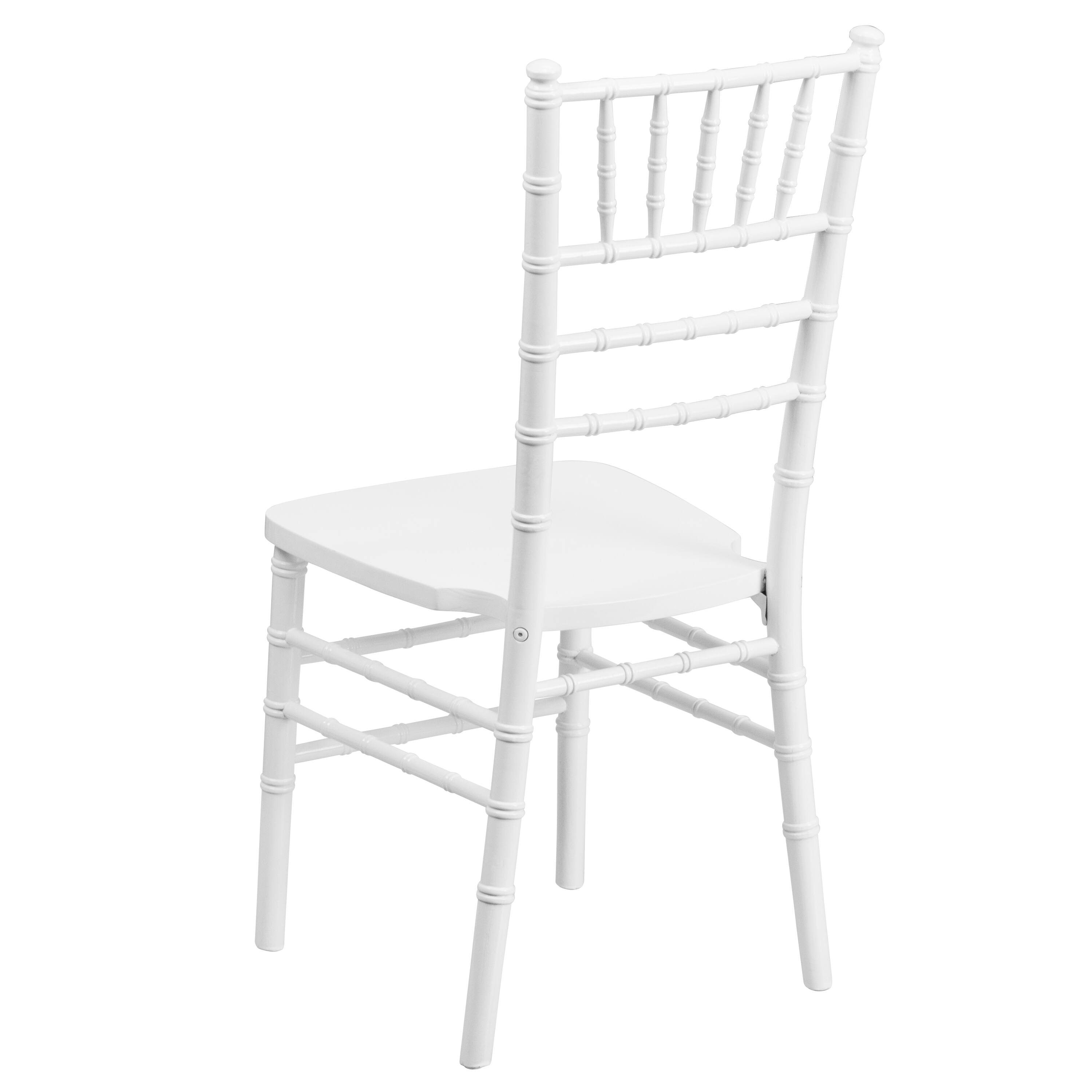 Alt View 5. Emma + Oliver - Wedding & Event Wood Chiavari Dining Chair - White.