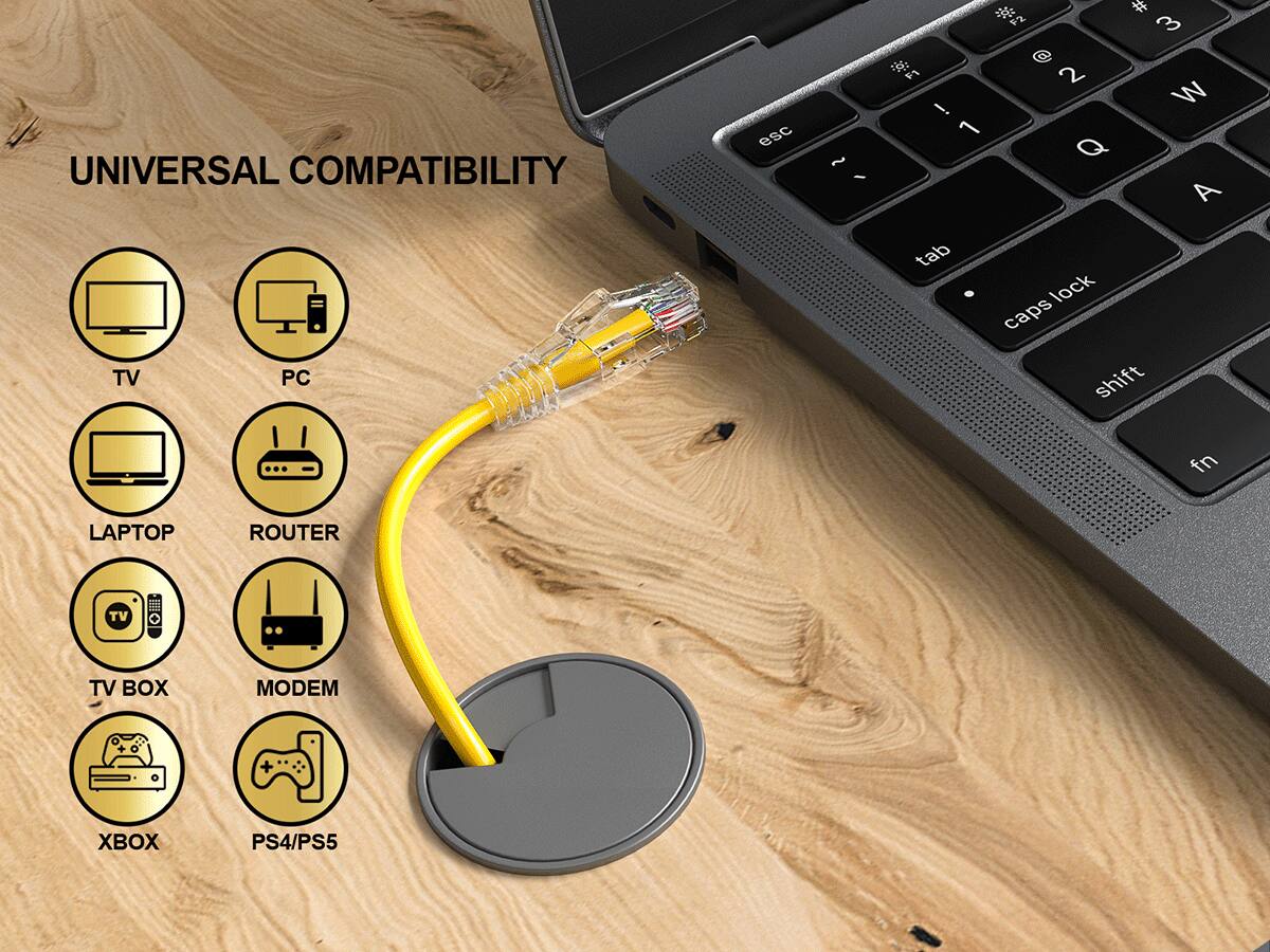 UNIVERSAL COMPATIBILITY TV PC

esc
~ /
# F2 3  A 2 ! W L Q A tab lock caps shift
fn

LAPTOP
ROUTER
TV
TV BOX
MODEM
XBOX
PS4/PS5