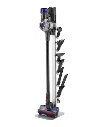 Front. VEVOR - Vacuum Stand for Dyson Multi-Models Stable Storage Bracket Holder - Silver.