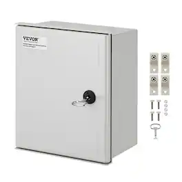 VEVOR - NEMA Electric Box,12 x 10 x 6 in,NEMA 4X Fiberglass Electric Enclosure, IP66 Water & Dust Resistant,Suitable for Outdoor - Gray