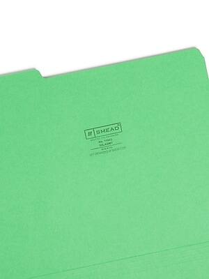 SMEAD  
FOLDING FILE  
1/2" TAB  
ASSORTED  
500 SHEETS  
100% RECYCLED CONTENT