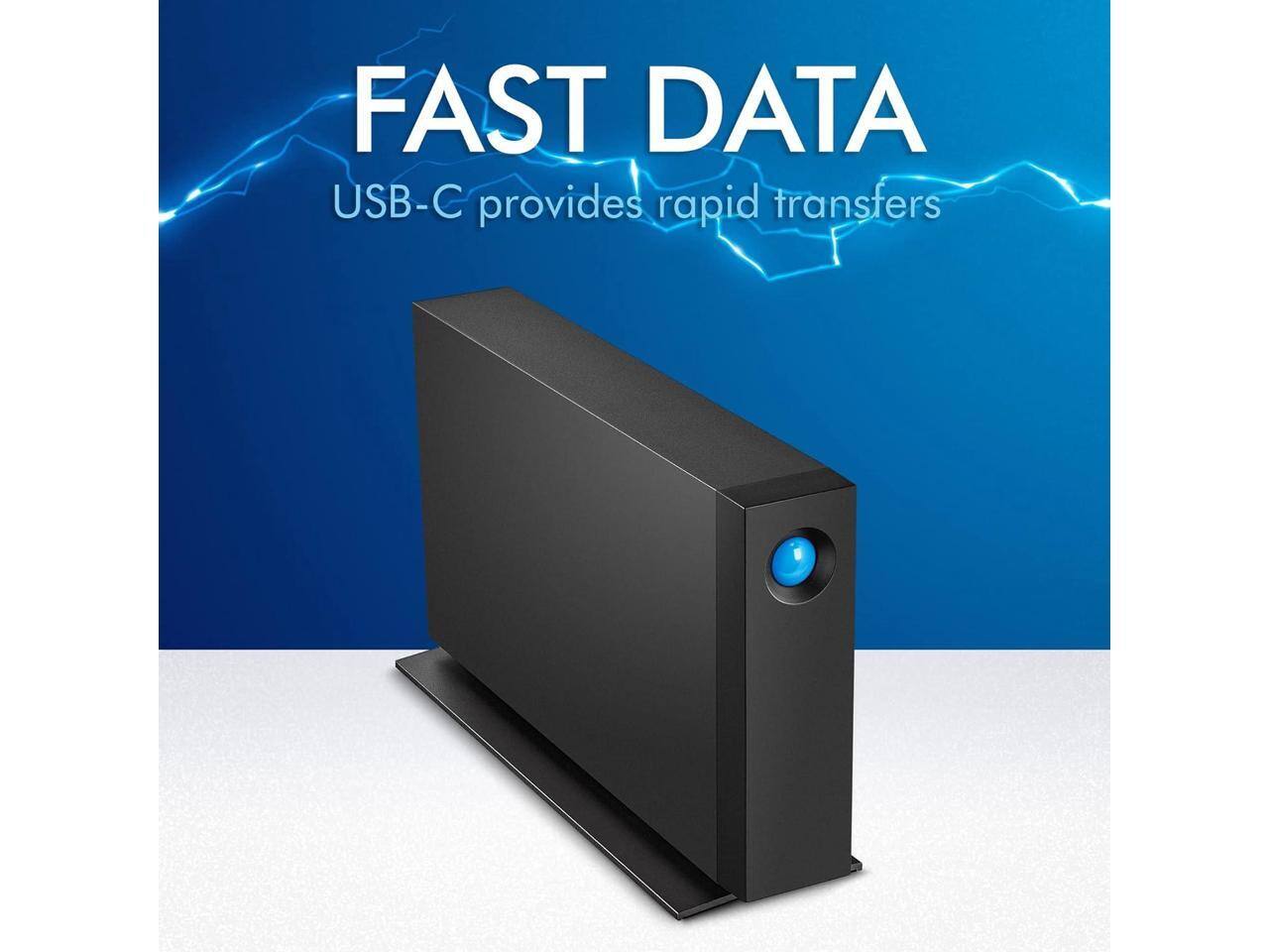 FAST DATA  
USB-C provides rapid transfers
